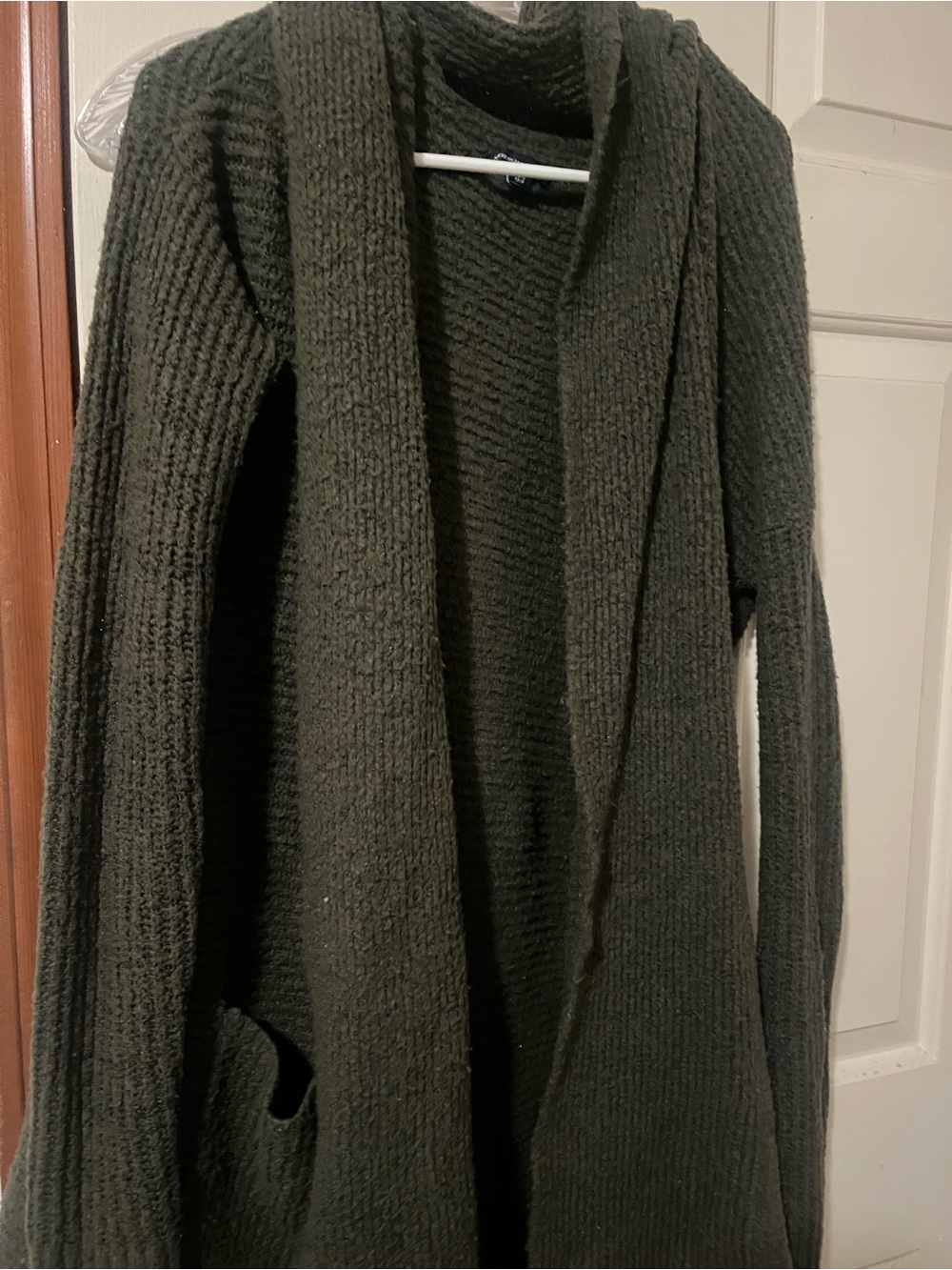 Forest Green American Eagle Long Cardigan